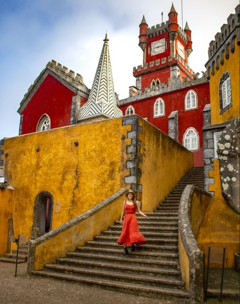 Yellow Castle, Pena Palace, Day Trips From Lisbon, Places In Portugal, Palace Garden, Instagrammable Places, Beautiful Castles, City Landscape, Portugal Travel