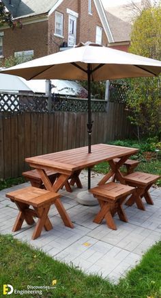 Garden Tables Build A Picnic Table, Diy Picnic Table, Picnic Table Plans, Wooden Picnic Tables, Eating Table, Backyard Picnic, Picnic Bench, Outdoor Picnic Tables, Table Haute