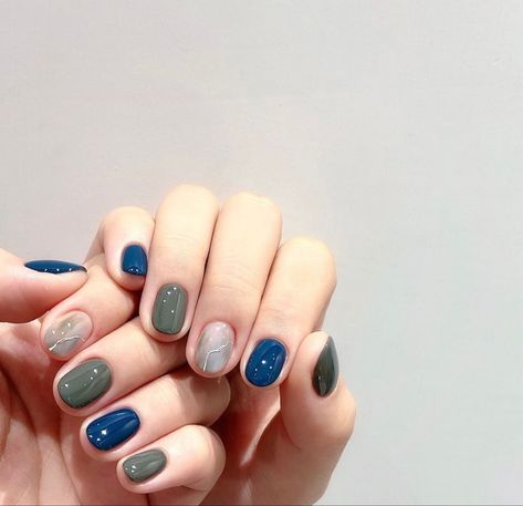 Nail Minimal Korea, Nail Minimal, Nails Tay, Korea Nail, Minimal Nails Art, Minimal Nails, Nail Style, Gradient Nails, Nail Design Ideas