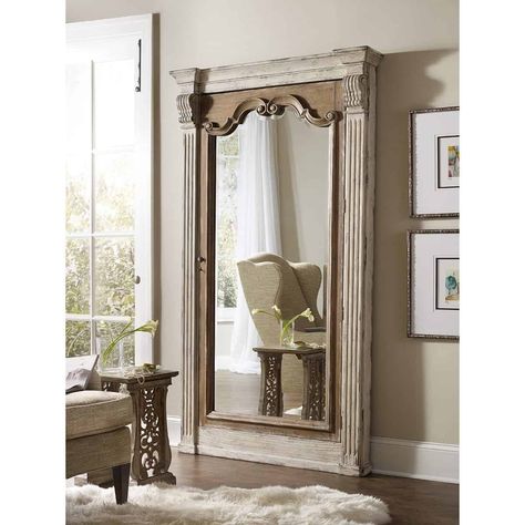 12 Large Mirror Decor Ideas - Ahna Fulmer Entry Area Ideas, Large Mirror Decor, White Jewelry Armoire, Mirror Decor Ideas, Armoire Storage, Mirror Jewelry Storage, Mirror Jewelry, Floor Standing Mirror, Mirror Jewelry Armoire