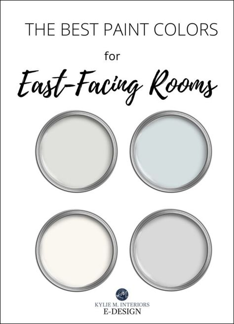 The 18 Best Paint Colors for East-Facing Rooms - Kylie M Interiors East Facing Window Paint Colors, Main Living Area Paint Colors, East Facing Paint Colors, East Facing Bedroom Paint Colors, East Facing Room Paint Colors, Colors To Brighten A Room, Dining Room Paint Color, Neutral Bedroom Paint, Best Sherwin Williams Paint