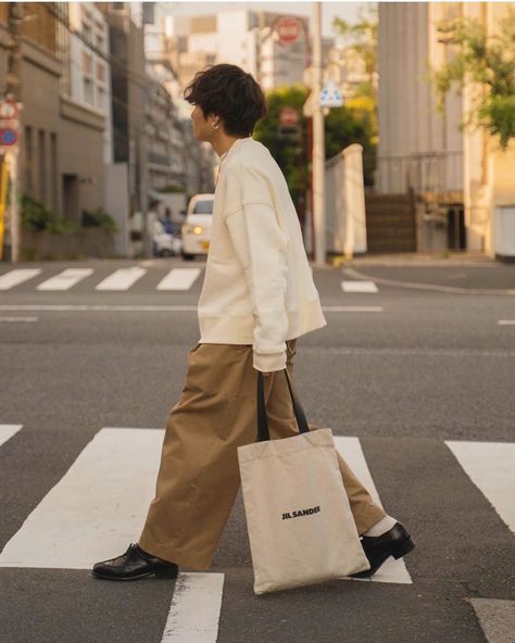 Studio Nicholson on Instagram: “The Akita loopback sweatshirt in off white | c/o @ryo__takashima” Karla Welch, Studio Nicholson, White C, Fashion Gallery, Paper Shopping Bag, Normcore, Off White, Instagram Photos, Photo And Video