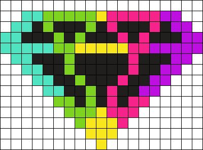 Crumpet's Kandi Patterns - Pony Bead Patterns for Kandi Cuffs | Perler Bead Patterns Scene Kandi Patterns, Perler Bead Patterns Scene, Scene Perler Bead Patterns, Scene Pixel Art, Kandi Perler Pattern, Scene Perler Beads, Kandi Patterns Templates, Kandi Cuff Patterns, Graph Paper Designs