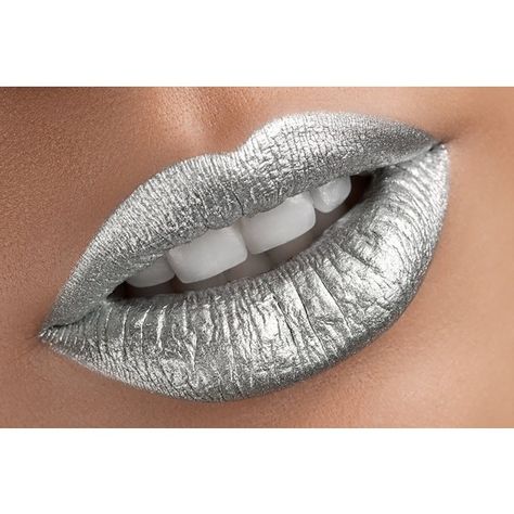 Silver Metallic Lipstick Mirror ($18) ❤ liked on Polyvore featuring beauty products and beauty accessories