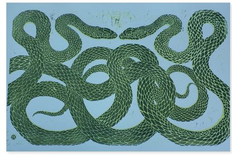 Medusa Snake, Snake Illustration, Snake Tattoo Design, Tiger Painting, Relief Printing, Dragons Breath, Snake Tattoo, Nature Crafts, Album Art