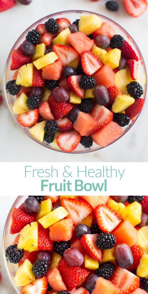 Simple Fruit Salad, Fresh Fruit Bowl, Easy Fruit Salad, Fruit Salad Recipe, Tastes Better From Scratch, Fruit Salad Easy, How To Cook Corn, Seasonal Fruits, Fresh Fruit Salad