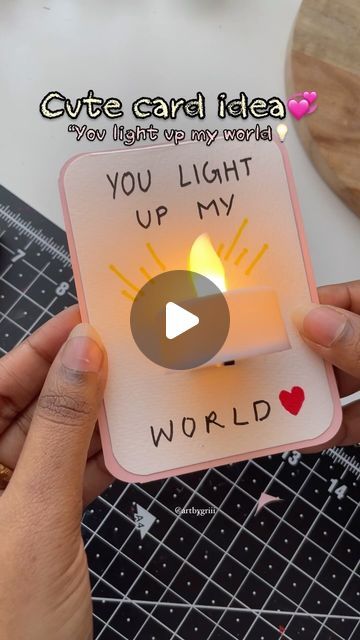 Grishma 🤍 | cute diys & gift ideas on Instagram: "Tag someone who lights up your world💡💞Dm to order🧸  Diy cute card idea - gift inspo - “ you light up my world “ card  Materials you’ll need to make it yourself  - think paper (preferably 185gsm and above) - pens  - glue - double side tape  - battery operated candle/diya or any battery operated lights💞  And you’re doneeee Easy card for when you’re feeling grateful 💞  #reels #reelsinstagram #reelitfeelit #reelkarofeelkaro #diy #diyprojects #reelsvideo #diy #diygiftideas #giftideas #aesthetic #ａｅｓｔｈｅｔｉｃ #scrapbook #birthday #l Cute gift ideas for friends , aesthetic diy , friendship, gift ideas , scrapbook, card , heart ,art , reels , trending , birthdays #lovegram #friendship" Holiday Themed Nails, Bad Gifts, Gag Gifts Christmas, Christmas Vases, Christmas Games For Kids, Handmade Gifts Diy, Handmade Christmas Crafts, Gift Inspo, Unique Christmas Trees