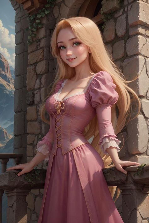 Art Ideas Anime, Rapunzel Cosplay, Disney Character Art, Disney Princess Artwork, Disney Princesses And Princes, Disney Princess Quotes, Princess Pictures, Princess Rapunzel, Disney Artwork