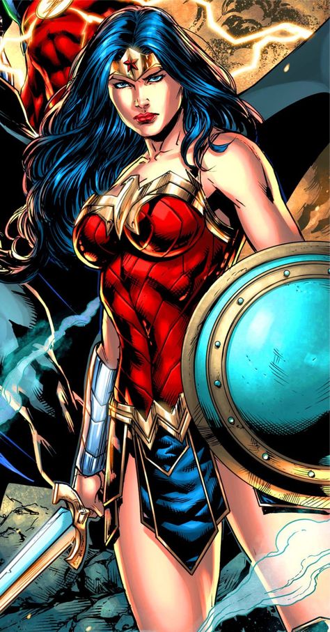 Kit Festa Mulher Maravilha para imprimir 14 Power Girl Dc, Wonder Woman Quotes, Jason Fabok, Wonder Woman Artwork, Super Girls, Dc Comics Wallpaper, Wonder Woman Art, Arte Dc Comics, Marvel Vs Dc