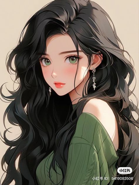 Anime Sketch, Green Eyes, Black Hair, Sketch, Books, Green, Anime, Hair, Black