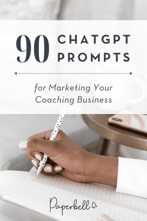 ✔ What Are ChatGPT Prompts? ✔ The Benefits of Using ChatGPT Prompts for Marketing Your Coaching Business ✔ The Downsides of Using ChatGPT Prompts for Marketing Your Coaching Business ✔ How to Create Effective ChatGPT Marketing Prompts ✔ 90 Best ChatGPT Prompts for Marketing Your Coaching Business ✔ Automate Your Coaching Business with Paperbell Starting A Coaching Business, Wellness Coach Content Ideas, Content Ideas For Mindset Coaches, Business Coaching Website, Business Coaching Questions, Allowance System, Life Coach Website, Life Coach Marketing, Coaching Services