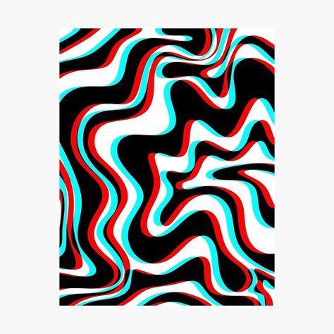 Trippy Geometric Pattern, Wave Abstract Design, How To Glitch Effect Drawing, Simple Trippy Designs, Random Shapes Design, Trippy Patterns To Paint, Trippy Designs Pattern, Trippy Mural, Tufting Patterns