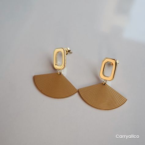 Carryallco 18K PVD Gold Egypt Style Pyramid Earring . #carryallco #carryallcojewelry #earring #18kpvdgoldplatedjewelry #18kpvdgoldplatedearrings Egypt Style, Trendy Earrings, Gold Jewelry Fashion, Earrings Gold, Pyramid, Egypt, Gold Earrings, Gold Jewelry, Fashion Jewelry