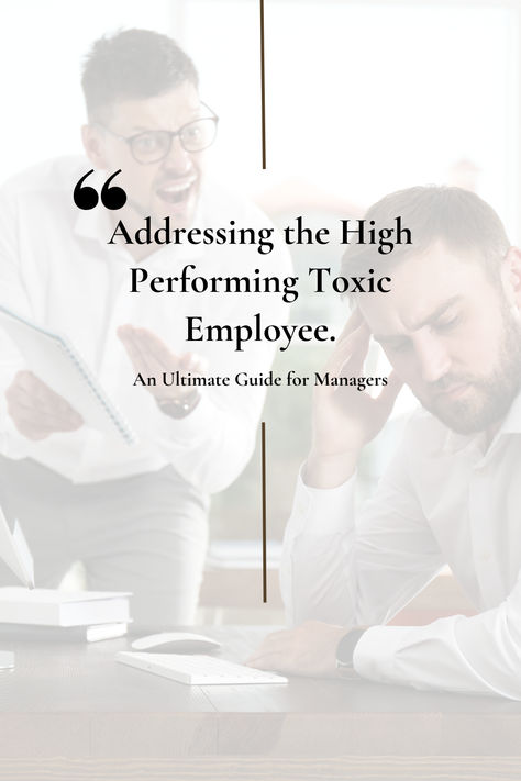 In any organization, having a high-performing employee is a blessing. They can drive results, boost morale, and be an asset to the team. However, when that high-performing employee also exhibits toxic behavior, it can become a problem.  This article will explore the concept of the high-performing toxic employee, the impact they can have on the business, and what can be done to address this issue. High Performance Teams, Difficult Employees Managing, Underperforming Employees, Employee Morale Boosters, Toxic Employees, Working With Difficult People, Leadership Development Activities, Difficult Employees, Toxic Behavior