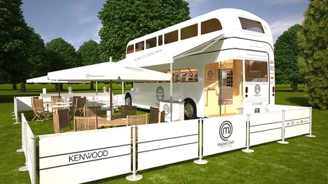 Food Truck Awning, Bus Converted To Home, Bus Restaurant Ideas, Food Truck Design Exterior, Bus Restaurant, Food Bus, Bus Business, Outdoor Restaurant Patio, Pizza Food Truck