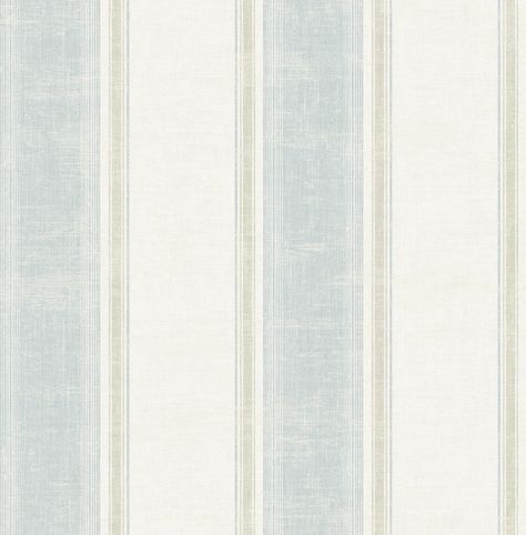 Farmhouse Wallpaper, Wallpaper For Sale, Stripe Wallpaper, 2 Wallpaper, Wide Stripes, Striped Wallpaper, Burke Decor, Vintage Home, Blue Wallpapers