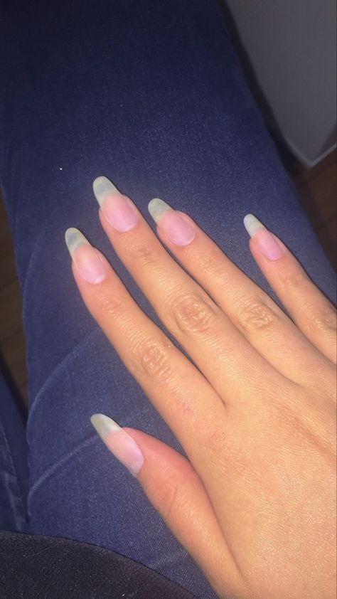 Natural Long Nail Designs, Acrylics That Look Like Real Nails, Real Nails Aesthetic, Long Clean Nails, Long Nails Natural Aesthetic, Real Natural Nails, Nail Designs On Real Nails, Designs On Real Nails, Natural Long Nails Aesthetic