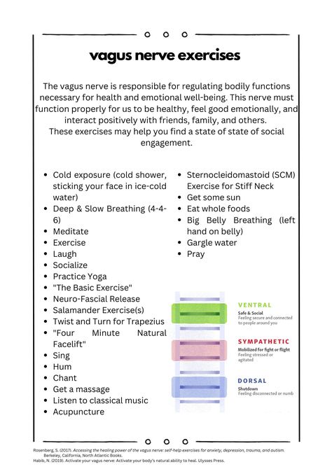 Myofunctional Therapy Exercises, Polyvagal Theory Exercises, Polyvagal Exercises, Psychological Exercises, Therapeutic Modalities, Nerve Exercises, Polyvagal Theory, Counselling Tools, Somatic Therapy