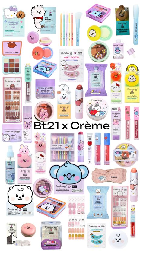 #byme#fypp#prtt#bt21#bts#kpop#creme#skincare#kbeauty Beauty Room, K Beauty, Lip Tint, Cartoon Art Styles, Skincare Products, Body Care, The Balm, Hair Care, Bts