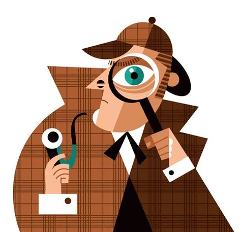 sherlock People Illustrations, Graphic Book, Detective Conan Wallpapers, Celebrity Caricatures, Illustrations And Posters, Cubism, Pattern Illustration, Caricatures, Detective Conan