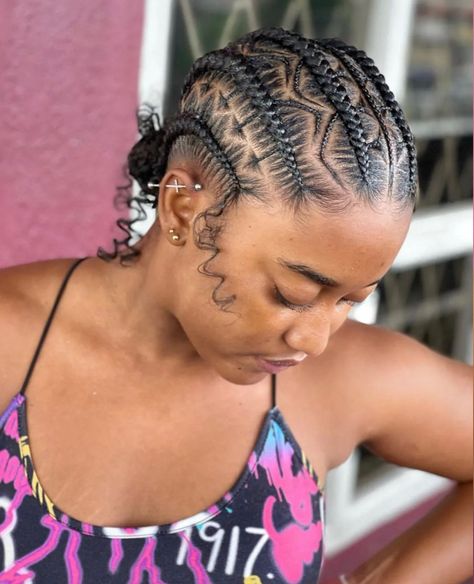 Trendy Cornrows, Cornrow Hairstyles For School, Hair Braid Patterns, Love Is In The Hair, Cornrows Natural Hair, Short Box Braids Hairstyles, Braided Hairstyles For Black Women Cornrows, Feed In Braids Hairstyles, Quick Natural Hair Styles