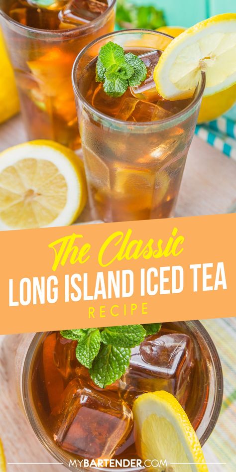 Long Island Iced Tea Long Island Iced Tea Recipe Easy, Long Island Iced Tea Recipe, Long Island Tea, Refreshing Drinks Alcohol, Long Island Iced Tea Cocktail, Iced Tea Recipe, Refreshing Cocktail, Long Island Iced Tea, Boozy Drinks