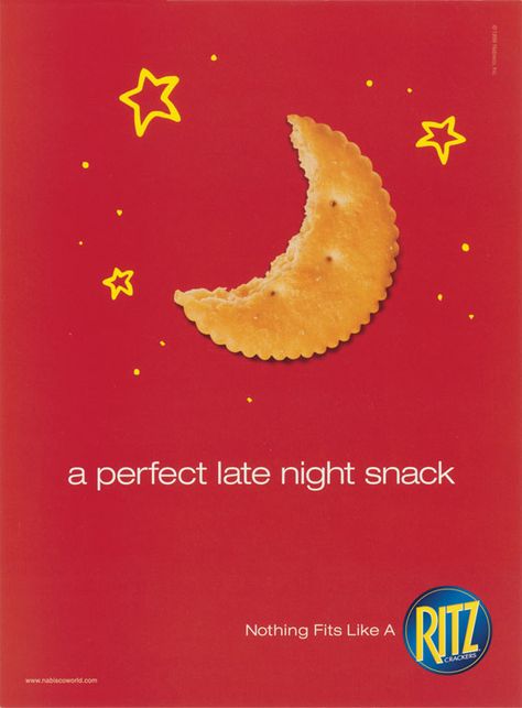 Eating Reminders, Snacks Creative Ads, Ritz Cracker, Late Night Snack, Snack Brands, Clever Advertising, Adobe Photoshop Design, Digital Marketing Design, Creative Advertising Design