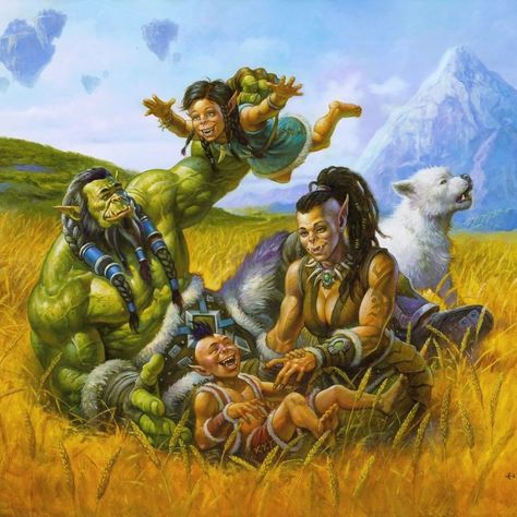 Warcraft 2, Warcraft Orc, Fantasy Fanart, Warcraft Movie, World Of Warcraft Characters, Nerd Cave, Warcraft Characters, Fantasy Ideas, Dnd Races