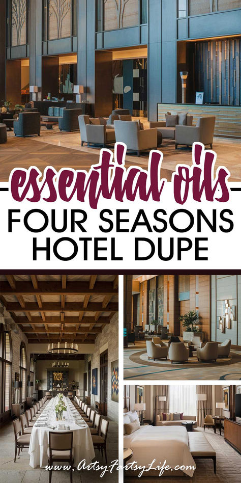 How To Make Four Seasons Scent With Essential Oils Essential Oils Diffuser, Four Seasons Hotel, Signature Scent, Natural Living, Hotel Spa, Essential Oil Diffuser, Oil Diffuser, Four Seasons, Aromatherapy