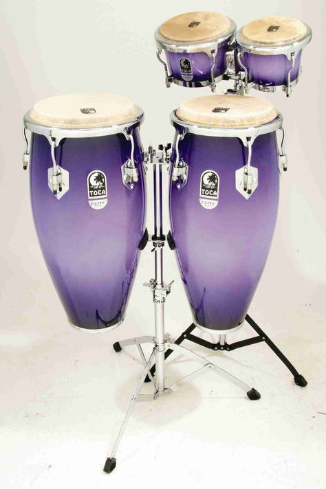 Purple bongo drum set...AAAAAAAAHHHHHHH Bongo Drum, Purple Music, Purple Items, Bongo Drums, Dw Drums, Purple Girl, Bongos, Purple Decor, Purple Reign