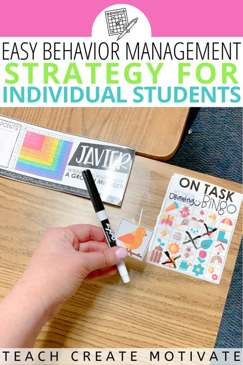 If you're struggling to manage your classroom, it's important to find behavior management strategies that work for you and your students. This strategy is designed to help you motivate individual students and create a positive learning environment. Managing Student Behavior, Positive Behavior Management 2nd Grade, Behavior Charts For The Classroom 3rd Grade, Individual Positive Reinforcement In The Classroom, Daily Behavior Check In, Individualized Classroom Management, 3rd Grade Classroom Management Positive Behavior, Behavior Unit Classroom, Behavior Charts For Individual Students