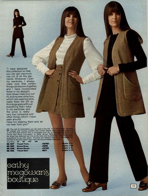 60s Womens Fashion Casual, Cathy Mcgowan, 1969 Fashion, 60s Fashion Dresses, Superstar Barbie, 60s Women, Mod Look, Fashion Decades, Swinging 60s