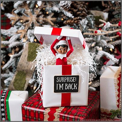 5 Super Simple Return Ideas for Elves - The Elf on the Shelf Elf On The Shelf Tree Decorating, Elf On The Shelf Exit Ideas, Awesome Elf On The Shelf Ideas, Elf Magic, Elf Activities, Xmas Elf, Elf Antics, Elf Fun, Elf Ideas