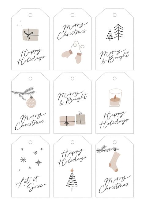 Templates Free Christmas Tags, Free Christmas Tags Printable, Christmas Gift Tags Free, Christmas Teaching, Christmas Tags Printable, Free Printable Tags, Merry Christmas Happy Holidays, Christmas Stationery, Christmas Labels