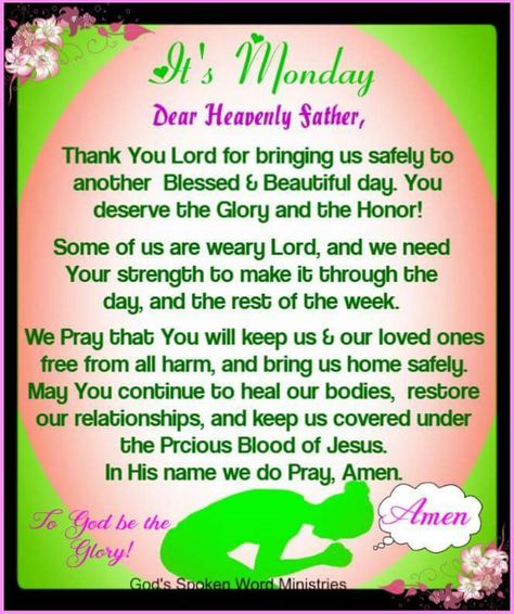 Monday Prayers, Monday Morning Prayer, Monday Morning Blessing, Everyone Is Welcome Here, Monday Prayer, Monday Pictures, Today Is Monday, Monday Blessings, Weekday Quotes