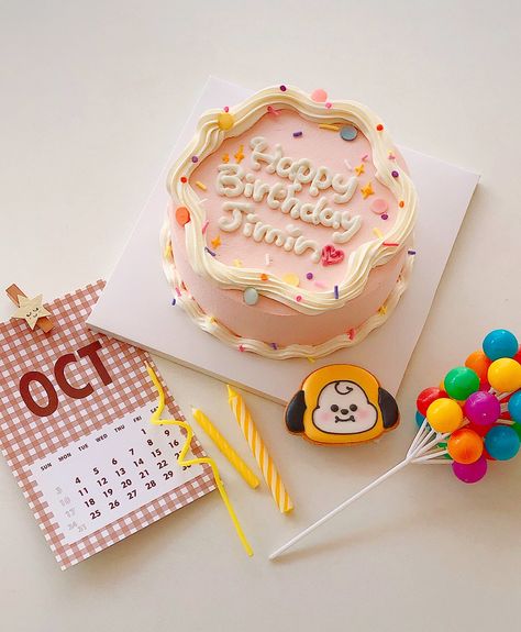 Jimin Birthday Cake Ideas, Jhope Birthday Cake, Kdrama Cake Ideas, Suga Birthday Cake, Jin Birthday Cake, Jimin Cake Ideas, Chimmy Cake, Jimin Birthday Cake, Bts Inspired Cake