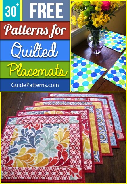 Quilting Patterns Free, Placemat Diy, Easy Placemats, Table Runner Patterns, Quilted Placemat Patterns, Placemat Patterns, Quilted Placemat, Diy Placemats, Quilted Placemats