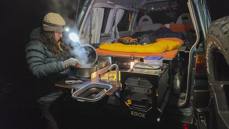 Egoé Nestbox Supertramp Review: Camper Comforts With Vehicle Versatility Retained | GearJunkie The Ego, The Test, Water Tank, Water Pumps, Road Trip, Vehicles