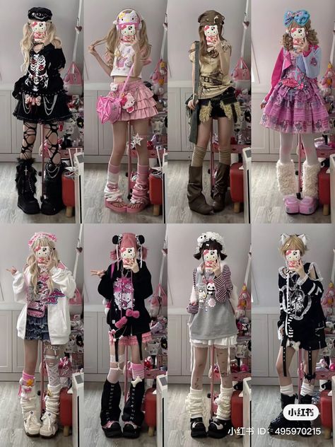 #pretty #grungeaesthetic #fashion #soft Kawaii Outfit Ideas, Estilo Harajuku, Harajuku Outfits, Gyaru Fashion, Kawaii Fashion Outfits, Alt Fashion, Alternative Outfits, Really Cute Outfits, Kawaii Clothes