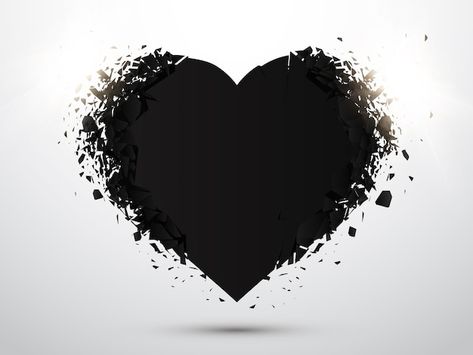 Black heart isolated with explosion effe... | Premium Vector #Freepik #vector #heart-shape #heart #black-heart #romantic Happy Wedding Anniversary Cards, Color Splash Effect, Baby Logo Design, Paint Splash Background, Photo Frame Images, Grey Wallpaper Iphone, Wedding Album Templates, Vintage Scrapbook Paper, Flower Png Images