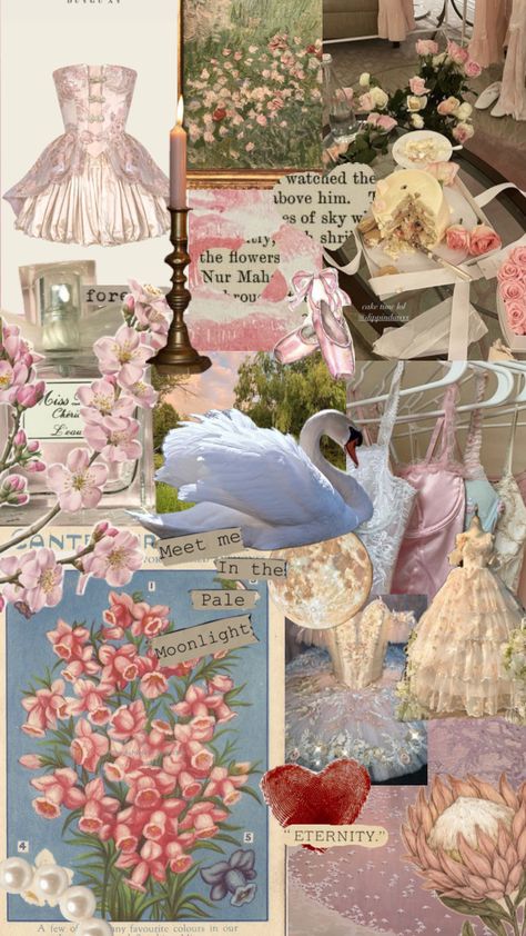 Swan Lake Tea Party Coquette #swanlake #teaparty #coquette #pink #spring #cute #wallpaper #aesthetic #art Tea Party Wallpaper Iphone, Coquette Birthday Party Aesthetic, Spring Cute Wallpaper, Swan Aesthetic Wallpaper, Coquette Tea Party, Swan Lake Wallpaper, Swan Lake Birthday Party, Soft Ethereal Aesthetic, Swan Lake Aesthetic