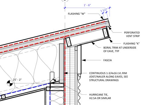 Roof Overhang Detail, Shed Roof Architecture, Shed Type Roof, Metal Roof Vents, Metal Shed Roof, Roof Soffits, Building A Shed Roof, Shed Design Plans, Pole Barn Plans