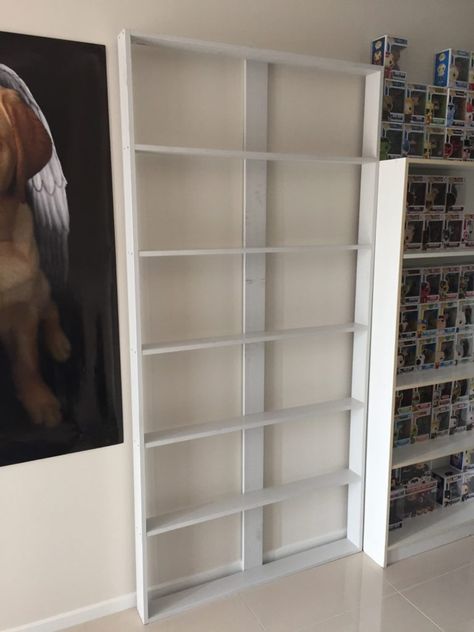 Build Your Own Funko Pop Vinyl Display Case | Pop Vinyl FAQ Funko Storage, Pop Vinyl Display, Funko Display Ideas, Funko Pop Display Ideas, Pop Shelf, Funko Pop Shelves, Funko Pop Box, Funko Pop Display, Vinyl Shelf