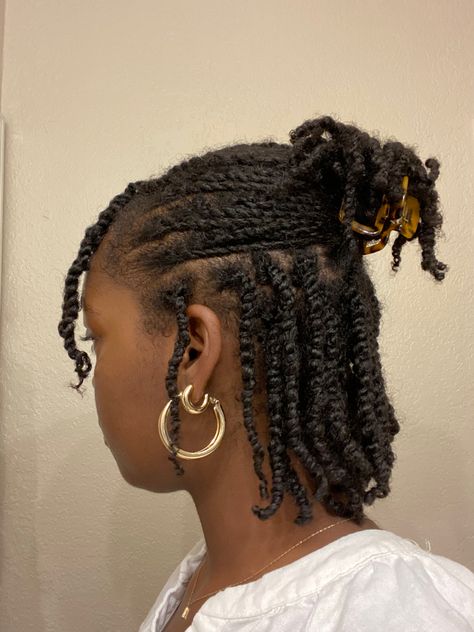 Short Natural C4 Hairstyles, Short Afro Twist Hairstyles, Short 4c Twists, Flat Twist Protective Styles, Medium Length Twists Natural Hair, Twist 4c Hair, Mini Twists Natural Hair Short 4c, Mini Twists Natural Hair, Short Hair Twist Styles