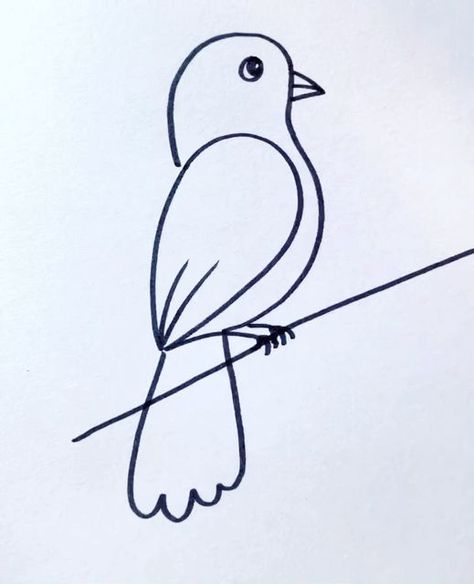 Creative Drawing for kids on Instagram: "Easy and Simple Bird Drawing Ideas #reels #draw #drawing #art" Drawing Ideas Easy Birds, Bird Simple Drawing, Bird Easy Drawing, Bird Drawing Ideas, Easy Bird Drawing, Bird Drawing For Kids, Simple Bird Drawing, Birds For Kids, Easy Bird