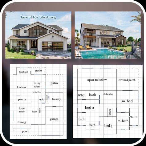 Bloxburg House Layouts 2 Story With Pool, Bloxburg House Blueprints Mansion, Bloxburg House Layouts 3 Story Modern, Mansion In Bloxburg Layout, Houses Layout Bloxburg, Bloxburg House Layouts 2 Story With Measurements, Cottage Layout Floor Plans Bloxburg, Bloxburg Blueprints 2 Story Mansion, 3 Story House Layout Bloxburg