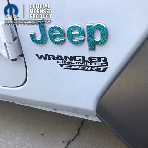 Fitment Options: ‣ Wrangler JK - Comes with a single decal for the front Jeep emblem. ‣ Wrangler YJ, TJ and JL/JLU and Gladiator -Comes with two decals for the driver's and passenger's side Jeep emblems. ‣ Gladiator Tailgate - Comes with a single decal for the rear Jeep emblem. ‣ Gladiator Full Kit - Comes with 3 decals for the driver's and passenger's side Jeep emblems and the rear tailgate Jeep emblem. ‣ Cherokee, Grand Cherokee, Commander, Compass, Liberty, Patriot, Renegade -  Comes with 2 decals for the front and rear Jeep emblems. Matching decals can be found here: https://www.etsy.com/shop/SDIncDecals?search_query=sequins Sequin Film is made up of bright dots of color that jump into view as your eyes shift over the film. The metallic shades take on a rainbow hue that leans towards t Pulsar Rs 200, Jeep Emblems, White Jeep Wrangler, Car Decorating, Jeep Wrangler Lifted, Yellow Jeep, Jeep Things, Jeep Baby, White Jeep