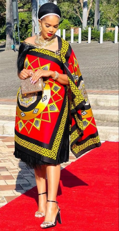 Zulu Traditional Fabric, Eswatini Traditional Attire, Zambian Traditional Attire, Lobola Outfits Woman Dresses South Africa, Traditional Party Wear Dresses, Efik Traditional Attire For Women, African Traditional Wear Culture, Swazi Traditional Attire Women, Swati Dresses