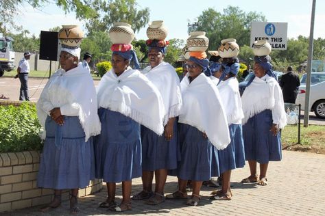 The wedding may last three days but after all is said and done, BaTswana sing: “dikuku di monate; lenyalo le boima; rona re a tsamaya,” translated to: the cake was nice; but marriage is hard; we are now leaving you two. This week we learn more about lobola negotiations in the Tswana community. Lobola Negotiations, Makoti Attire, Tswana Traditional Attire, Setswana Traditional Dresses, Tswana Traditional Dresses, Traditional Dresses African, Pedi Traditional Attire, South African Traditional Dresses, African Traditional Wear