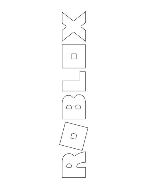 Roblox logo Colouring page Roblox Colouring Pages, Logo Roblox, Roblox Coloring Pages, Roblox Drawing, Roblox Logo, Roblox Aesthetic, Roblox Birthday, Notebook Doodles, Doodle Pages